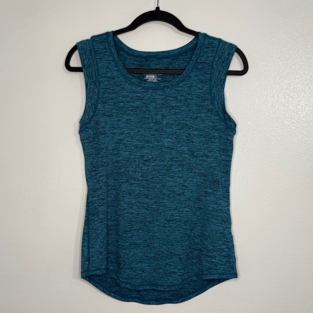 Road Runner Sports Tank Top Womens S Teal Excellent Space Dye Muscle Tee
